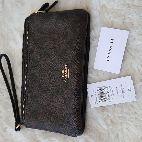 Coach Handbags - NWT Coach double zip wallet